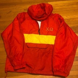 Chi Omega rain jacket
